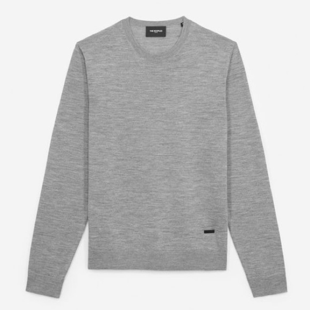 The Kooples Slim-Fit Wool & Cashmere Sweater In Grey - Size M